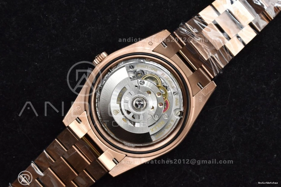 A President DayDate Dial GMF Crystal RG 904L Bracelet 40 Steel Markers 706 On Meteorite Bright 0506